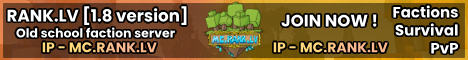 MC.RANK.LV Minecraft 1.8.7 server